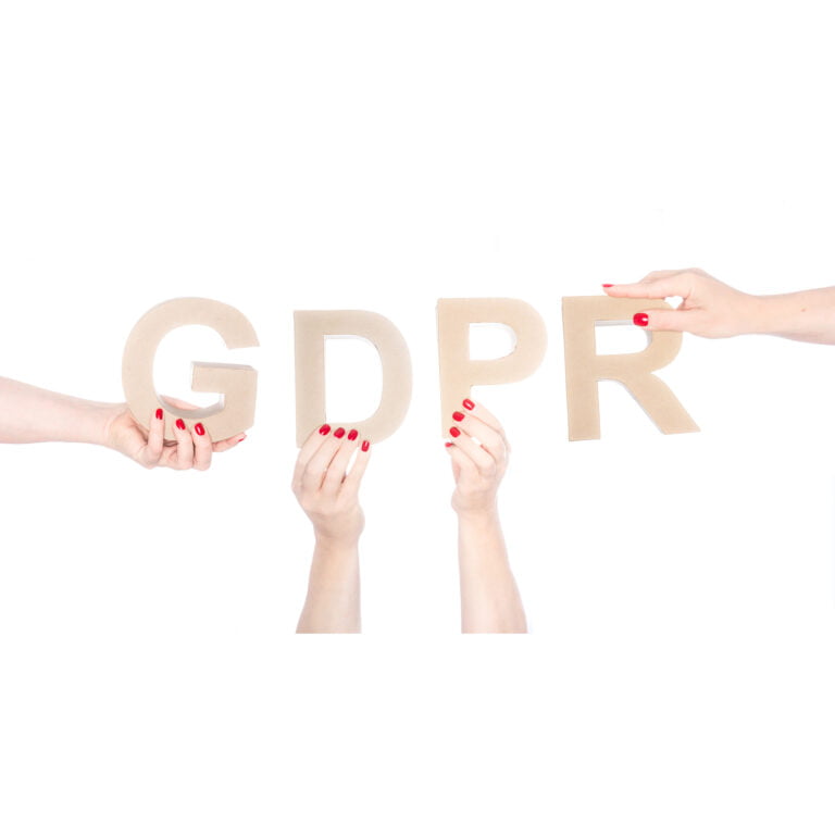 GDPR with hands