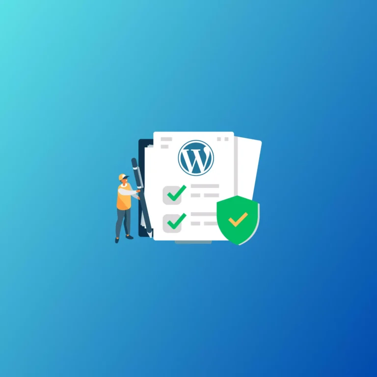 Illustration of a security checklist for WordPress website, highlighting important security measures to keep your website secure from cyber attacks