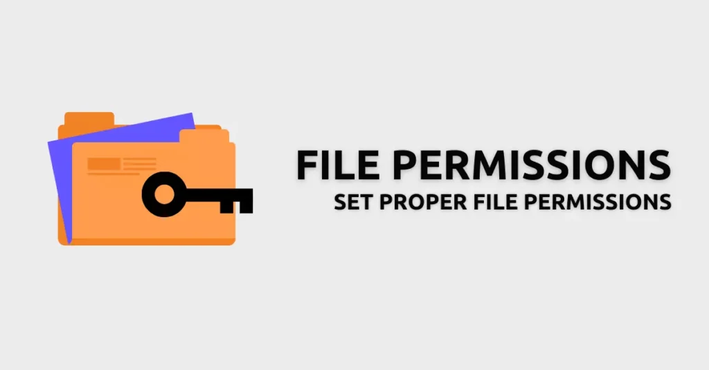 Setting proper file permissions in WordPress - Image illustrating the process of adjusting and securing file permissions for enhanced safety on your WordPress website