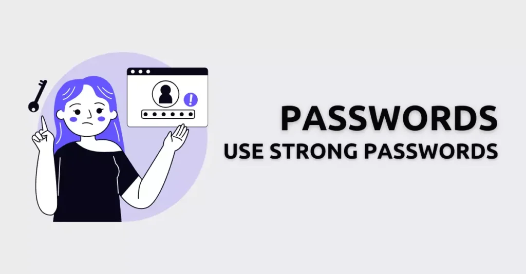 "Strong passwords for WordPress security - Image illustrating the importance of using complex, unique passwords to enhance the protection of your WordPress site against unauthorized access