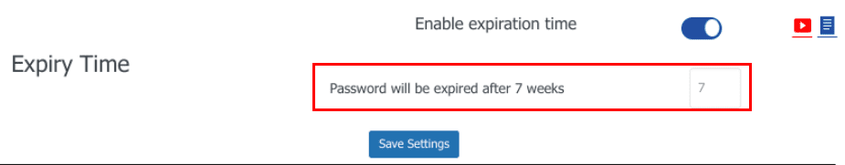 Setting Password Expiry time in WordPress Screenshot - Enhance WordPress Security by Configuring Timed Password Expiration and Forced Password Resets