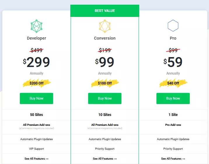 Screenshot of Analytify plugin's pricing plans - offering affordable options for advanced Google Analytics integration in WordPress.