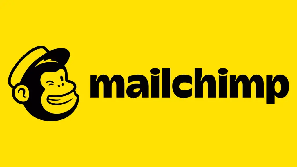 Logo of MailChimp, a leading email marketing service provider recognized by its unique chimpanzee graphic.