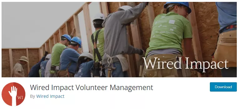 Screenshot of Wired Impact plugin in WordPress repository, the perfect solution for volunteer management on your nonprofit website.