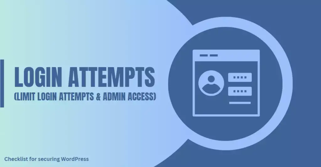 Image featuring a login page icon, highlighting the recommendation to limit login attempts when following the checklist for securing a WordPress site.