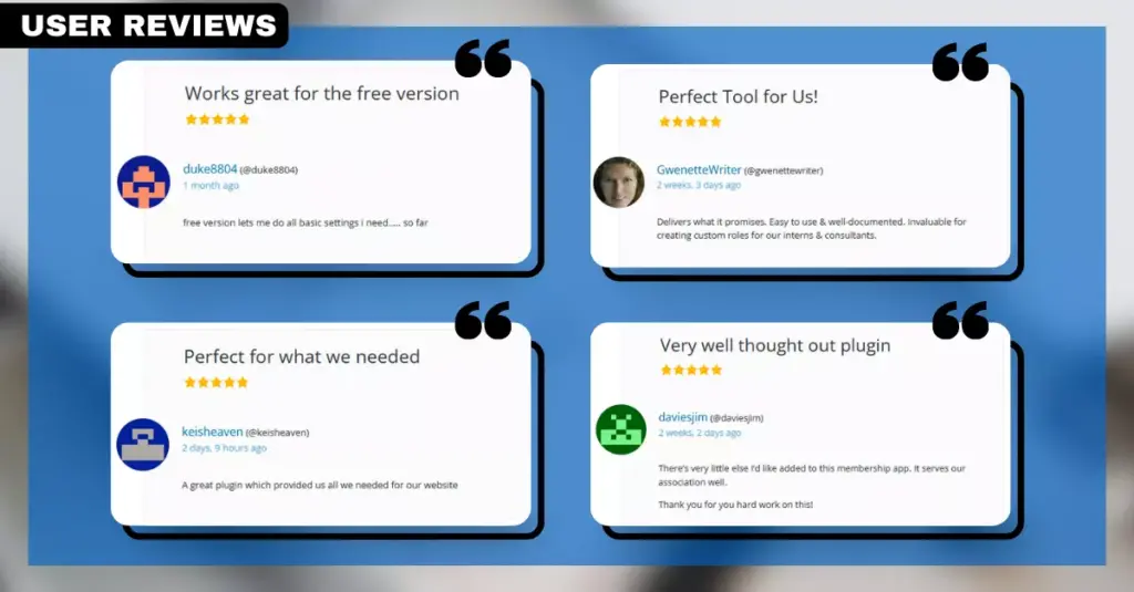 MemberPress User Reviews - Customers Share Their Positive Experiences with MemberPress Plugin