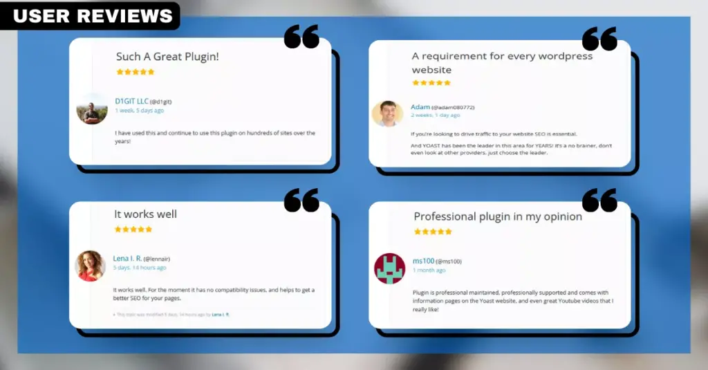Yoast SEO User Reviews - Customers Share Their Positive Experiences with Yoast SEO Plugin
