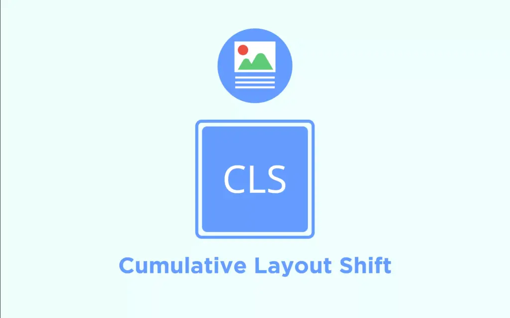Icon representing 'Cumulative Layout Shift', a key WordPress Core Web Vitals metric, highlighting the importance of stable layout and visual stability on a webpage.