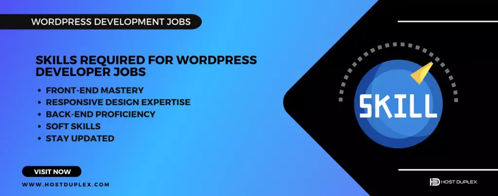Skills icon alongside with the Skills Required WordPress development jobs