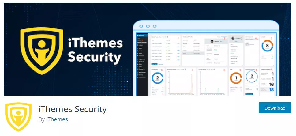 Screenshot of the 'iThemes Security' plugin listing in the WordPress repository