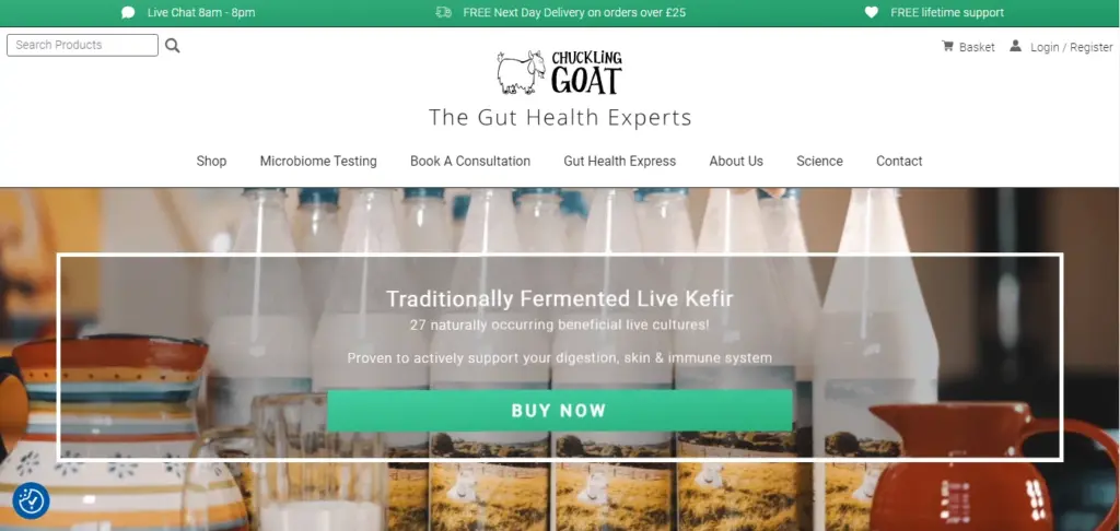 Chuckling Goat Website: Natural Probiotic Skincare and Wellness Products