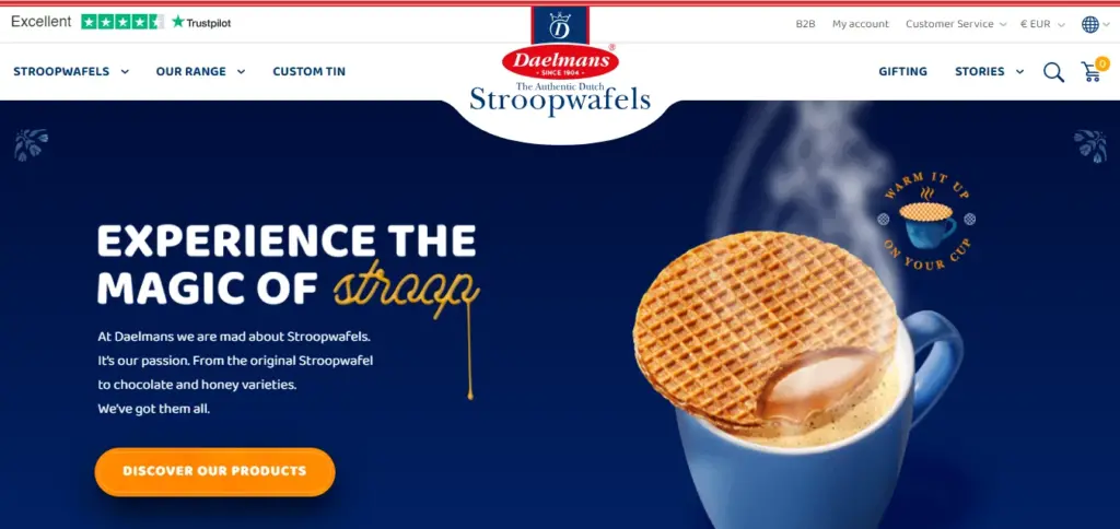 Daelmans Stroopwafels Website: Authentic Dutch Waffle Cookies