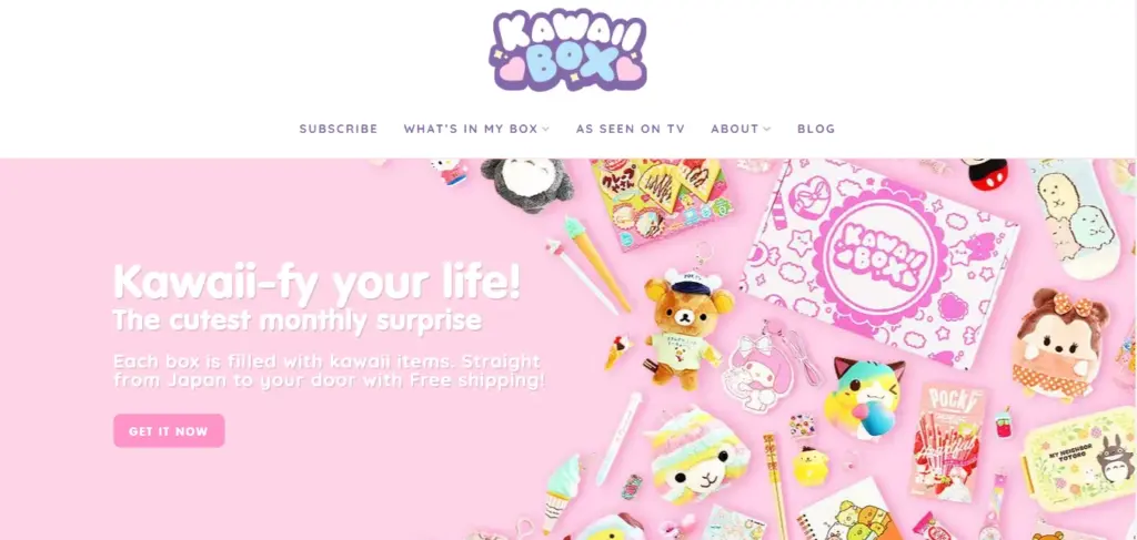Kawaii Box Website: Cute and Colorful Japanese Subscription Box