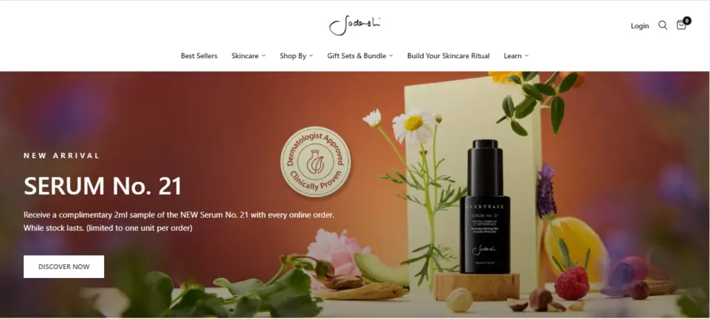 Sodashi WooCommerce Store - Natural Skincare Products