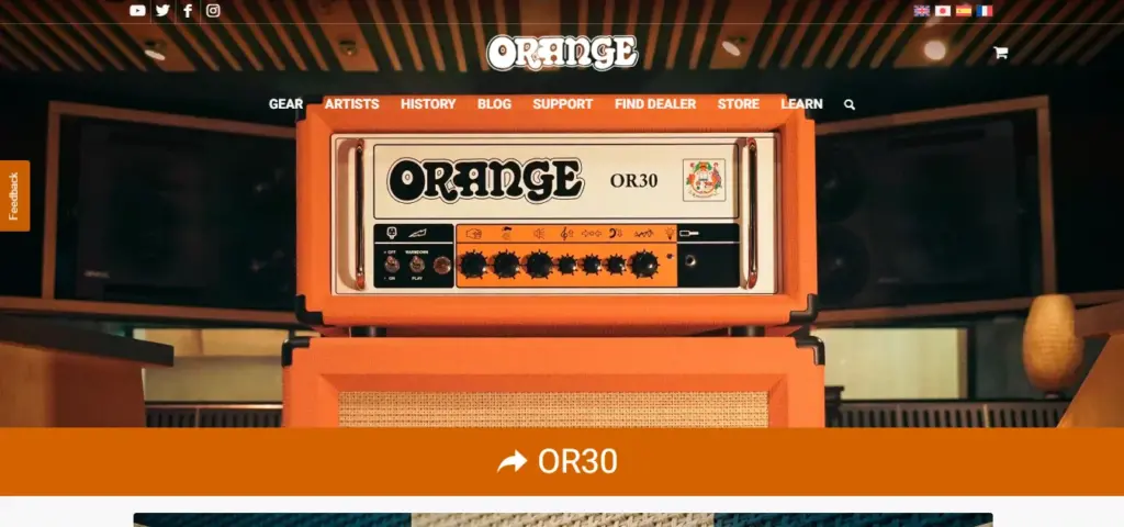 Orange Amplifiers Website: Premier Guitar Amplifiers and Musical Equipment