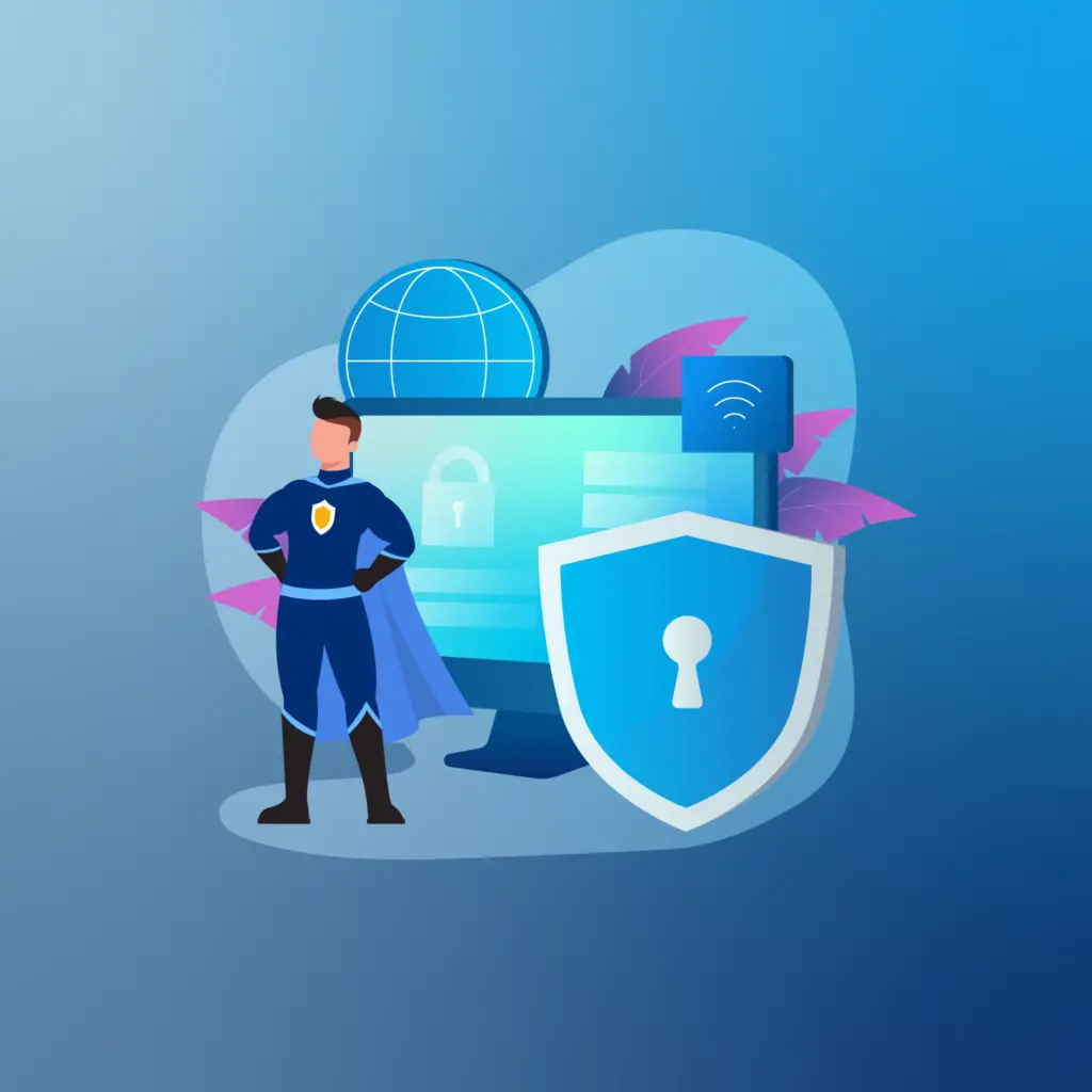 Illustration of a superhero shielding your system from malicious malware threats - Explore the Best Malware Removal and Protection Software