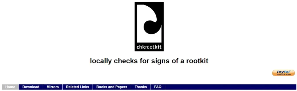 Chkrootkit Malware Scanner for Linux